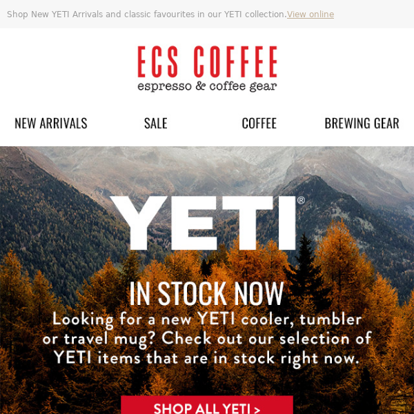 Shop YETI Gear Available Now