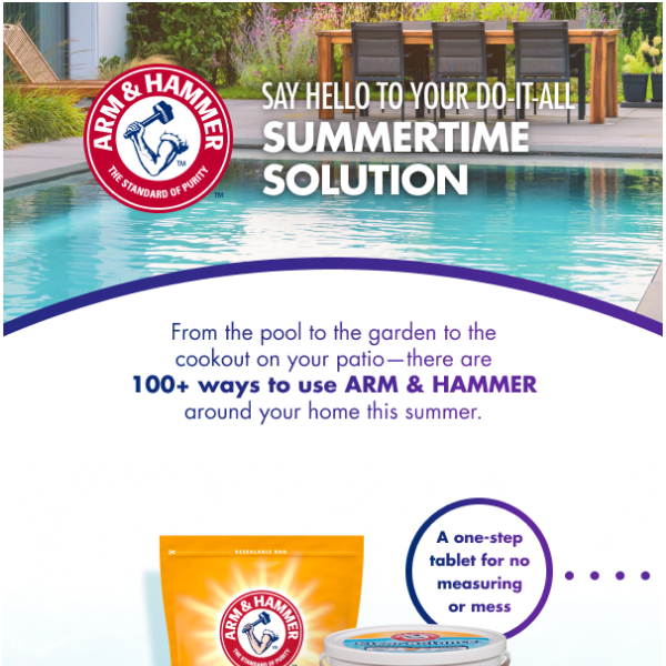 Arm and hammer 2025 pool