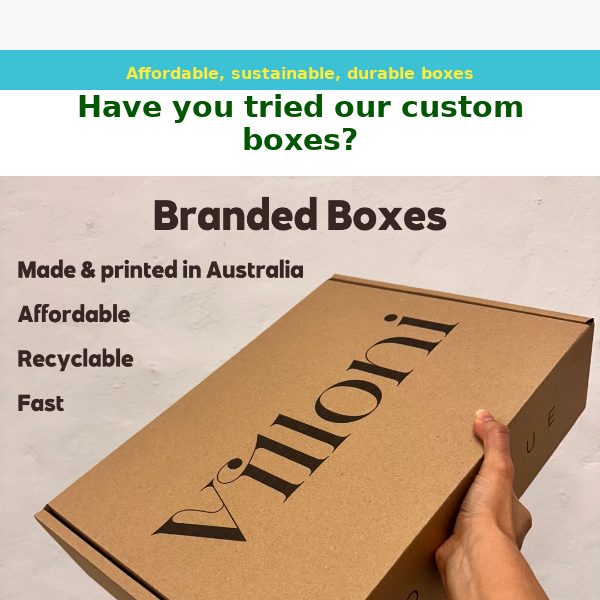 Your custom boxes