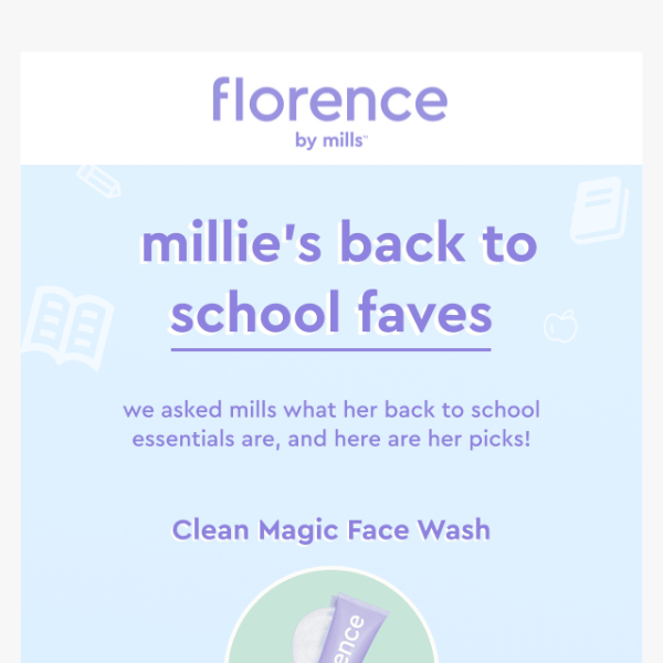 millie's back to school picks﻿ 💜