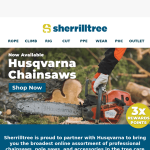 Husqvarna Chainsaws Now Available Online!