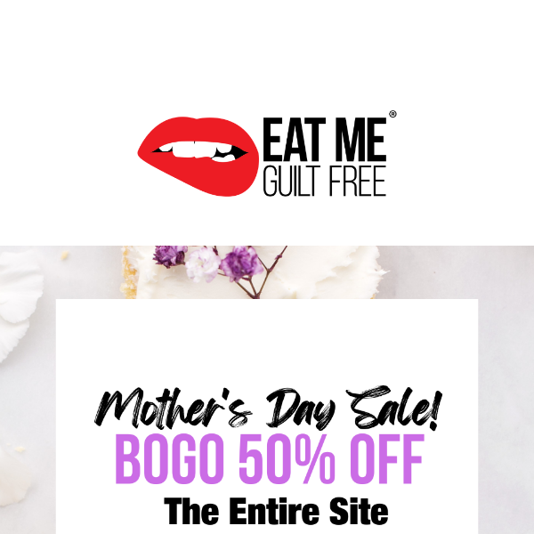 BOGO 50% OFF just in time for Mother's Day! 🌸💜