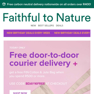 Today You Get Free Delivery! 🎉
