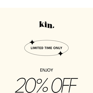 🚨 ALERT: ENJOY 20% OFF 🚨