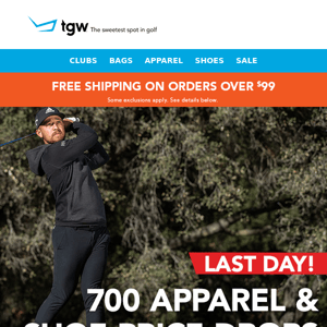 Last Day! 700 Apparel & Shoe Price Drops + Extra 15% Off Bags & Travel