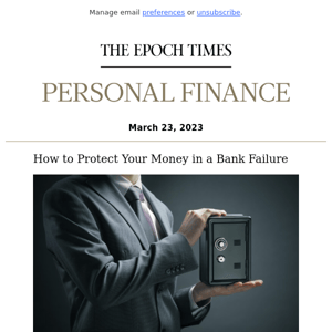 How to Protect Your Money in a Bank Failure