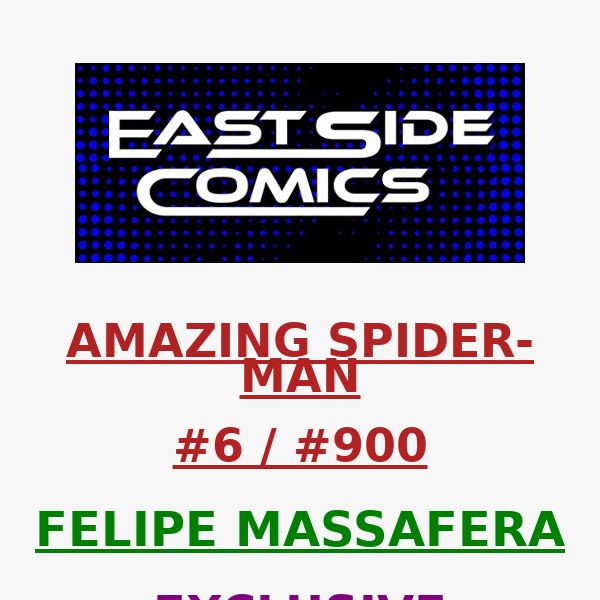 🔥 PRE-SALE TOMORROW at 2PM (ET) 🔥 AMAZING SPIDER-MAN #6/900 MASSAFERA VARIANTS 🔥 VIRGIN ONLY 800 COPIES🔥PRE-SALE SUNDAY (5/29) at 2PM (ET) / 11AM (PT)