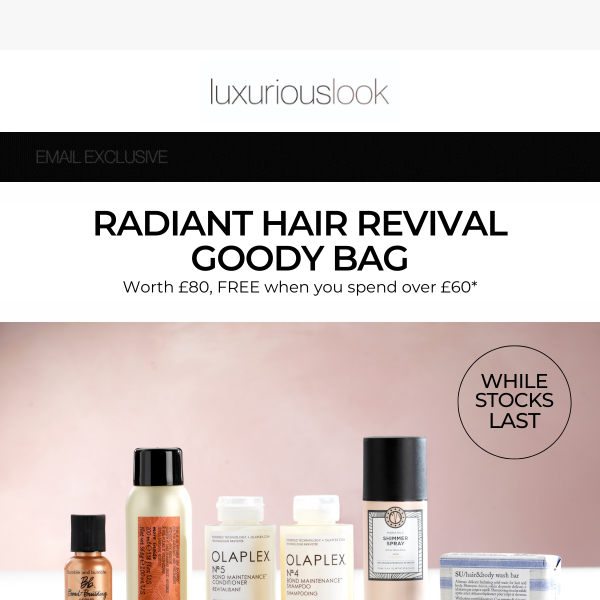 Treat Yourself to a FREE Beauty Bag worth £80