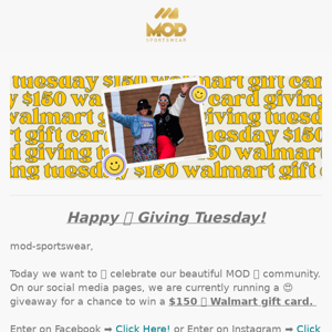 Happy 💛 Giving Tuesday! 