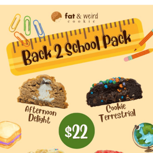 🎓 BACK 2 SCHOOL 4-PACK + NEW COOKIES