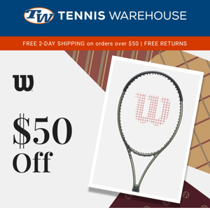 $50 Off Wilson Racquets! Save on Blade, Clash, & More