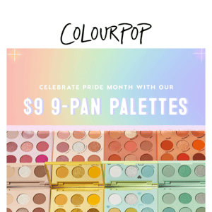 Grab our $9 9-Pan Palettes! Happy Pride! 🏳️‍🌈😍