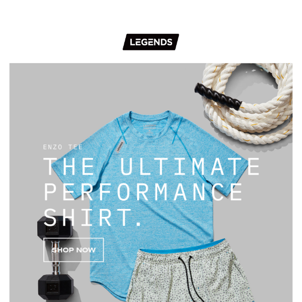 Enzo Tee: The ultimate performance shirt.