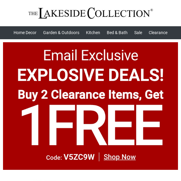 Explosive Deal Just For You! Buy 2 Clearance Items Get 1 Free