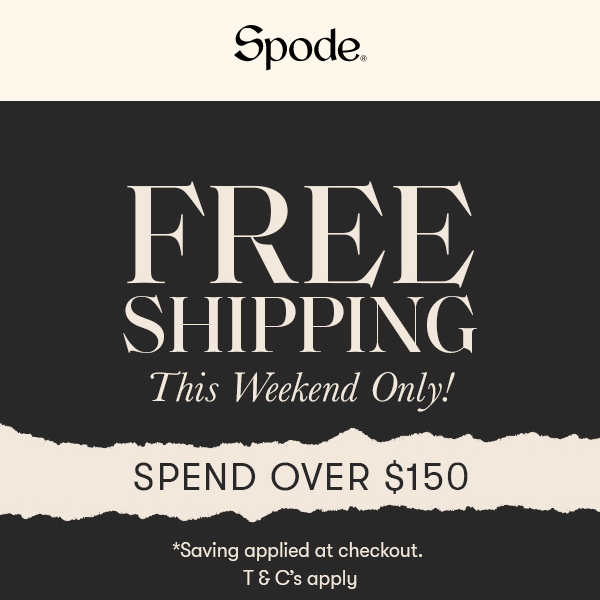 Free shipping this weekend only!