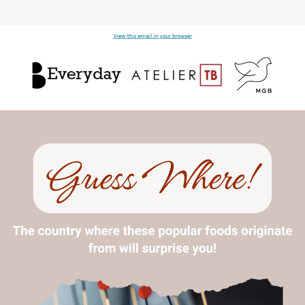 The food, and the country: Did you know?