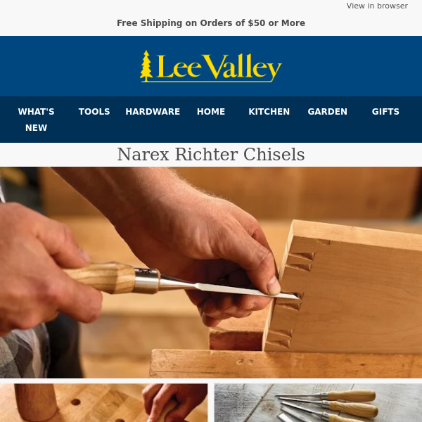 Well Balanced and Well Made - Sets of 4 or 7 Narex Richter Chisels
