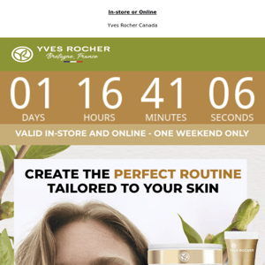 Yves Rocher Canada, Your 50% Off Ends Soon!