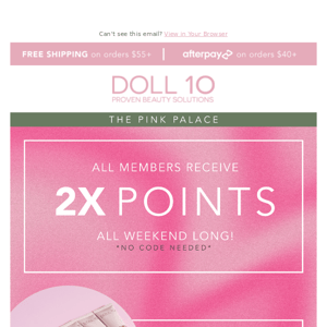 DOUBLE POINTS ENDS TONIGHT!