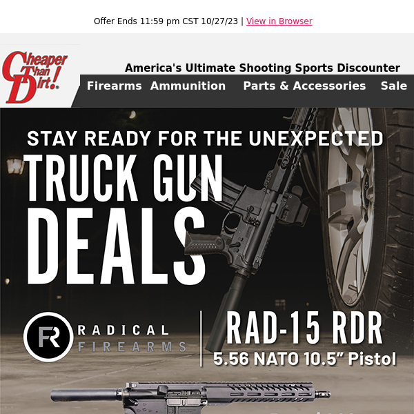 Truck Gun Deals - Always be Ready