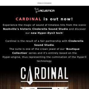 CARDINAL is out now!