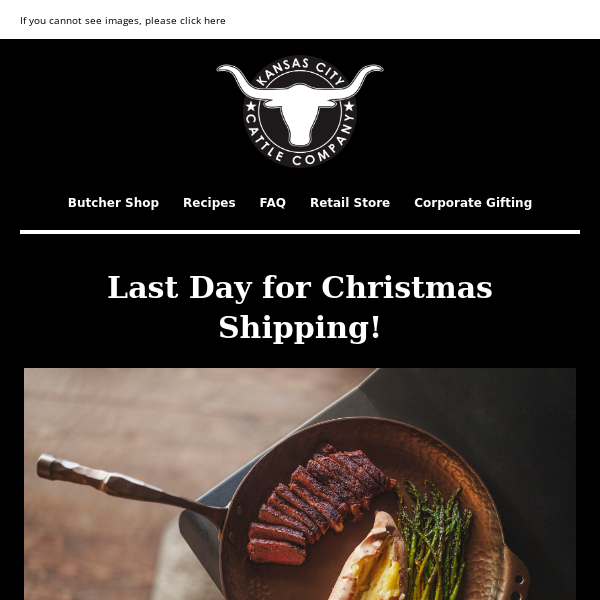 Last Day For Christmas Shipping!