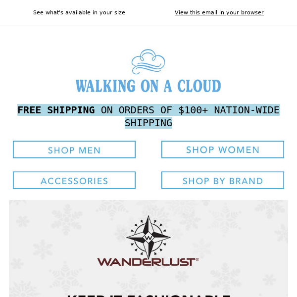 Stay warm with Wanderlust!