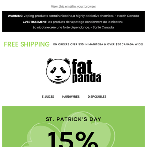 It's Your Lucky Day, 15% OFF Everything!