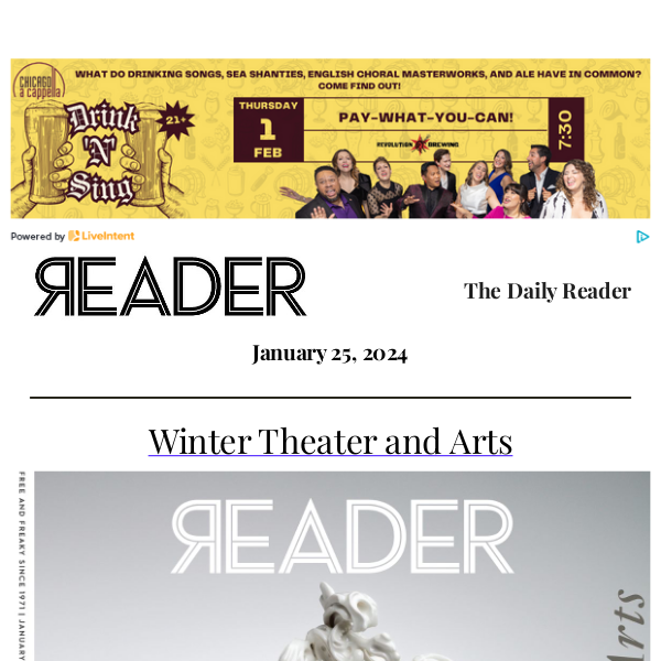 ❄️ NEW ISSUE: Winter Theater and Arts