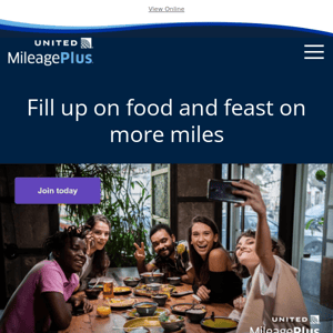 Earn 1,500 extra miles with MileagePlus Dining