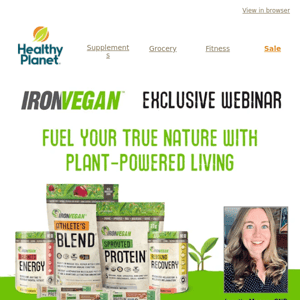 Webinar Registration |  Fuel Your True Nature With Planet-Powered Living