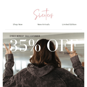 Deals extended! 35% OFF sitewide