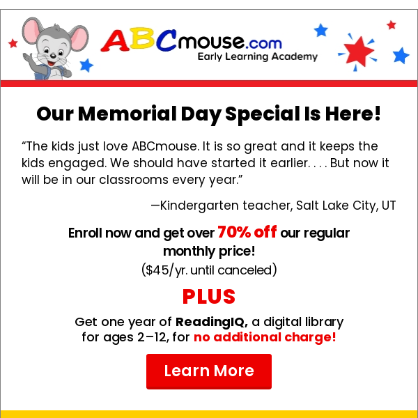 See Our Memorial Day Special!