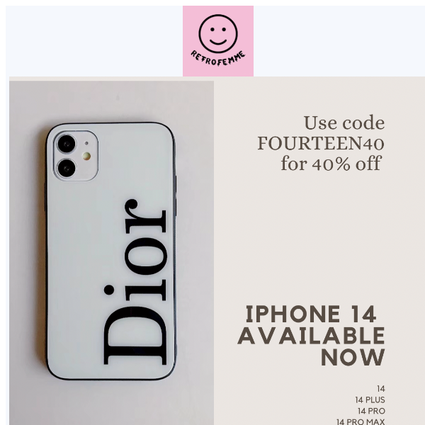 They're here🙈🙈. iPhone 14 DIOR Available Now.
