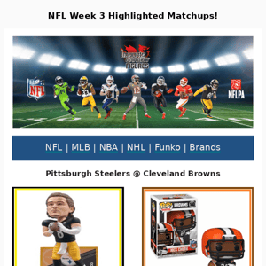 🏈 NFL Week 3 Matchups | SHOP NEW NFL