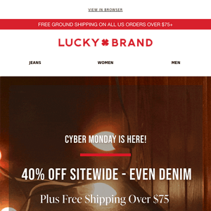 Cyber Monday Is HERE! 40% Off Sitewide, Even Denim