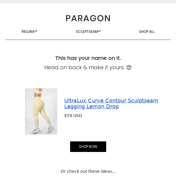 ok, this has your name on it 😍 - Paragon Fitwear