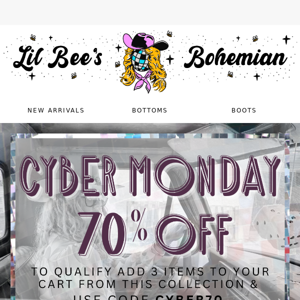 The BIG Cyber Monday Sale!
