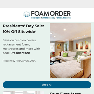 Presidents' Day Sale