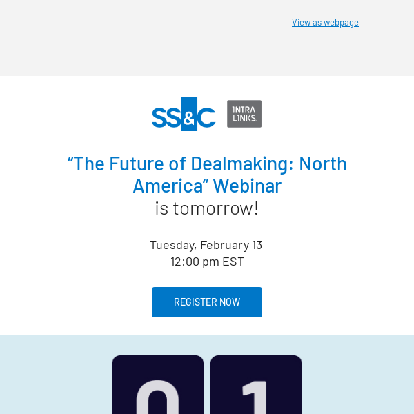 🎟️ Don’t miss the Future of Dealmaking webinar