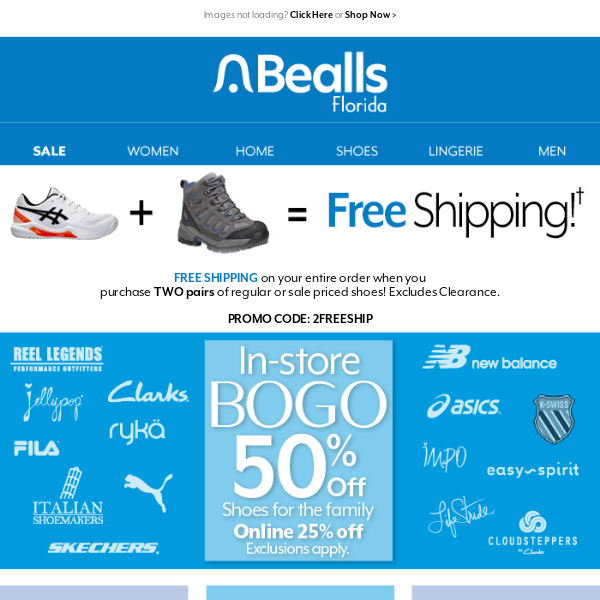 It's time for BOGO Shoes! Plus, Free Shipping offer inside > - Bealls  Florida