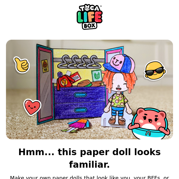 How to Make Easy Paper Dolls Toca Boca From Printable in Your Home