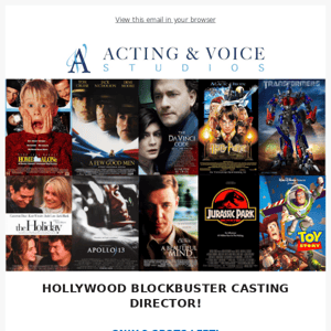 HOLLYWOOD BLOCKBUSTER CASTING DIRECTOR!