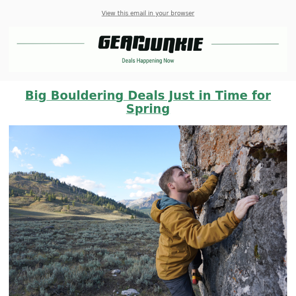 Bouldering Deals Just In Time For Spring