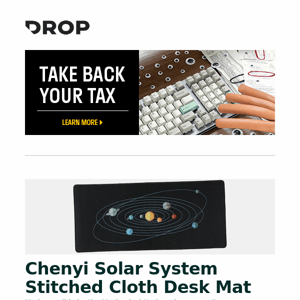 Chenyi Solar System Stitched Cloth Desk Mat, Sennheiser Momentum 4 Wireless Headphone, Etymotic ER3SE & ER3XR IEMs and more...