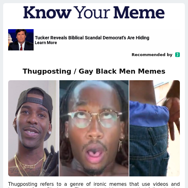Thugposting / Gay Black Men Memes