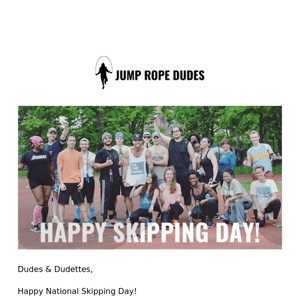 Celebrate National Skipping Day!