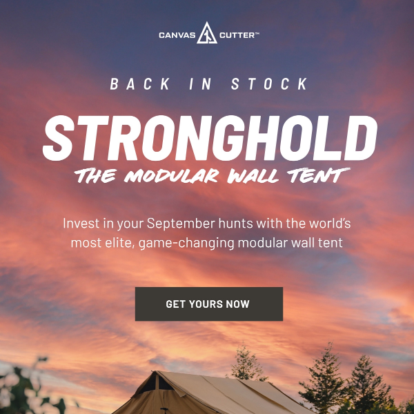 STRONGHOLD Modular Wall Tent // In-Stock and Ready to Ship!