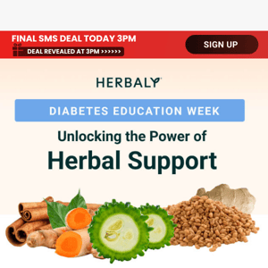 Day 5 of 5: Herbal Support for Diabetes