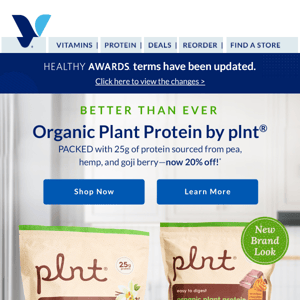 Organic Plant Protein = Better than ever